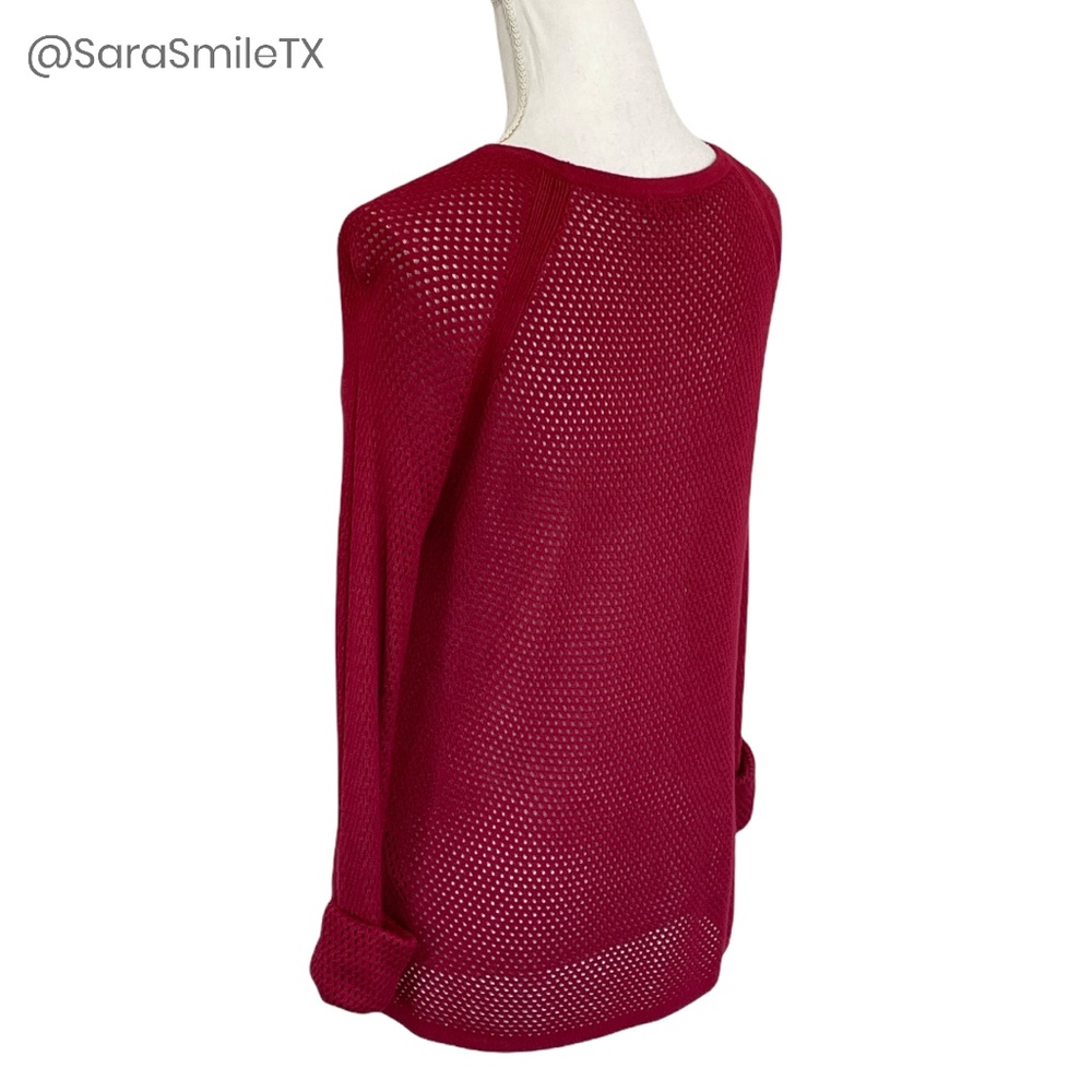 Rag & Bone - Katya - Cranberry Red Red Open Knit … - image 8